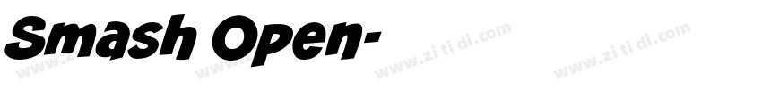 Smash Open字体转换